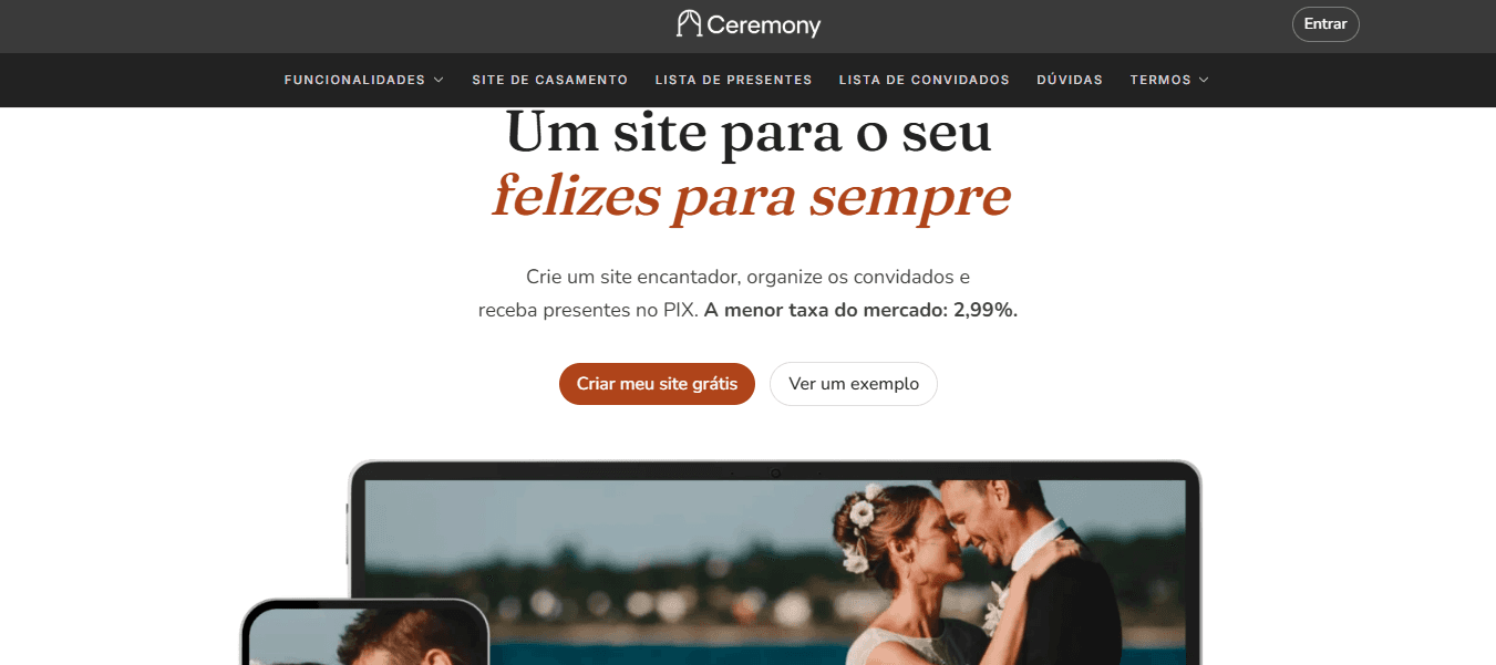 Lista de presentes do Ceremony